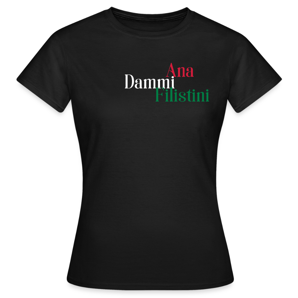 T-shirt Femme Ana  Dimmi Filistini - noir
