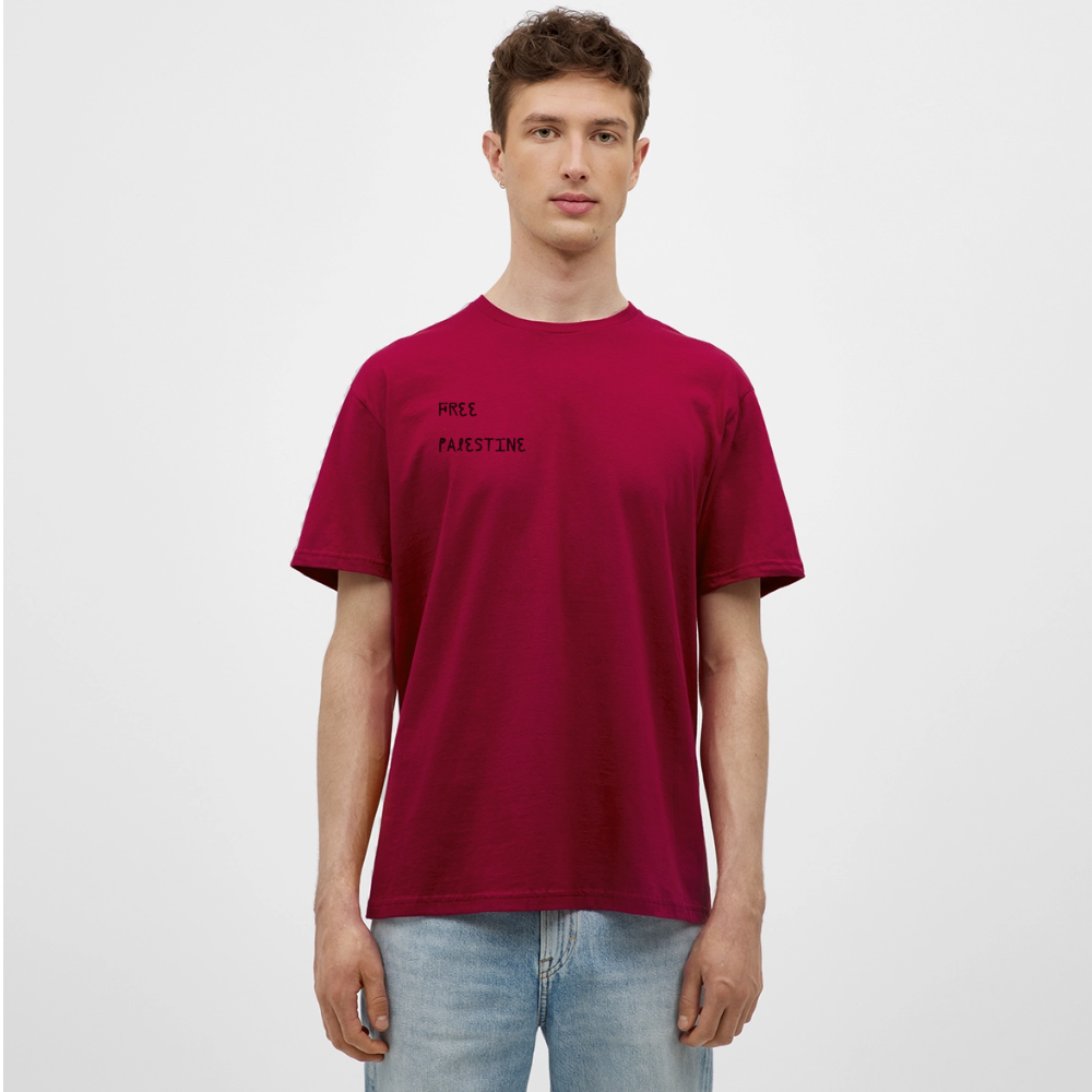 T-shirt Homme - PALESTINE - rouge brique