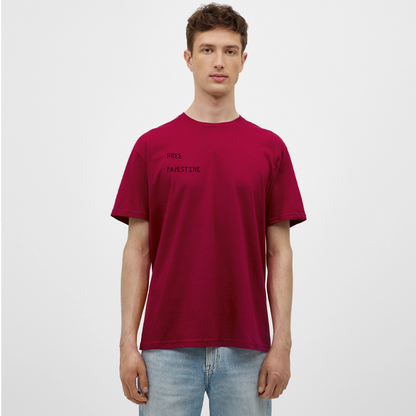 T-shirt Homme - PALESTINE - rouge brique