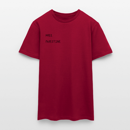T-shirt Homme - PALESTINE - rouge brique