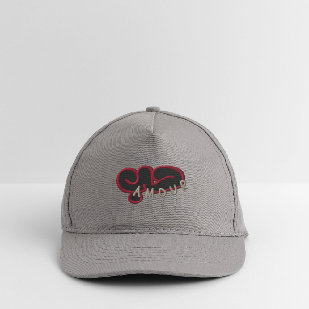 Casquette classique bio - Amour - gris clair