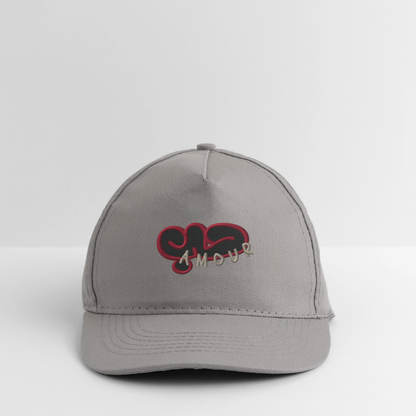 Casquette classique bio - Amour - gris clair