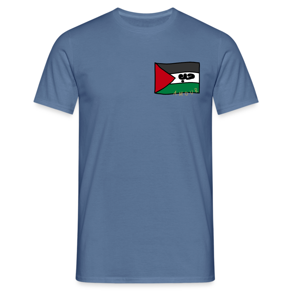 T-shirt Homme - bleu pigeon 