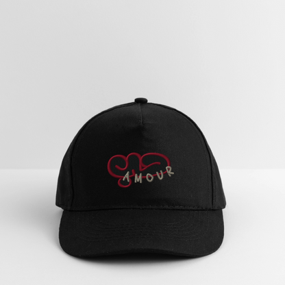 Casquette classique bio - Amour - noir
