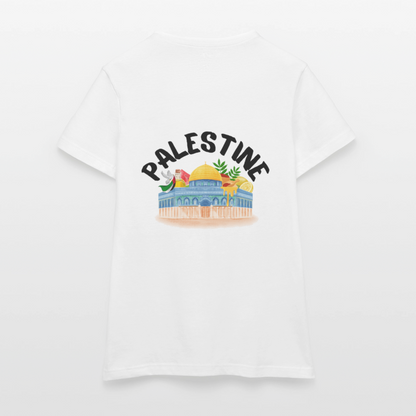 T-shirt Femme - PALESTINE - blanc