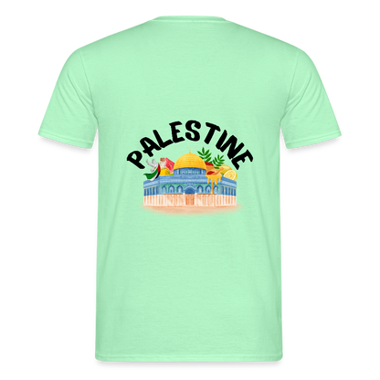 T-shirt Homme - PALESTINE - vert menthe
