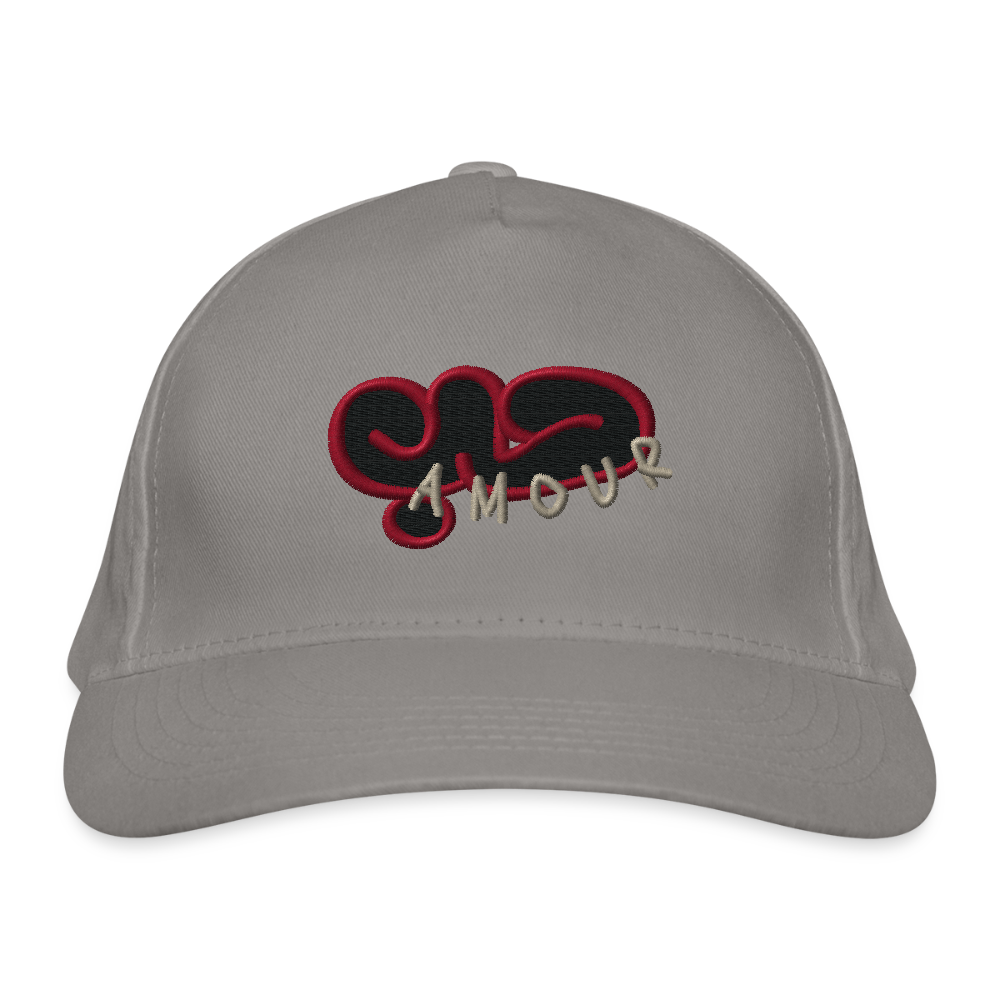 Casquette classique bio - Amour - gris clair