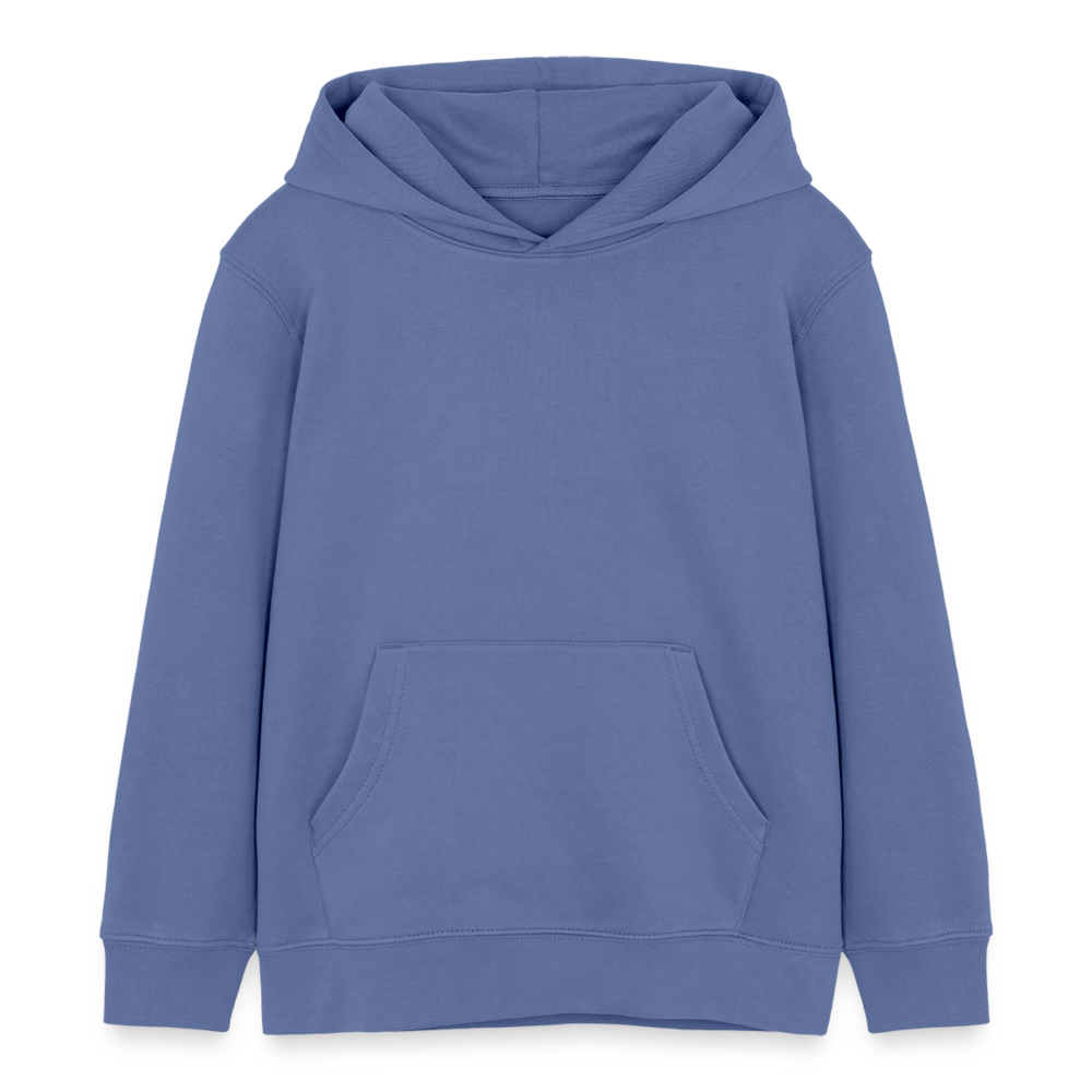 Sweat à capuche bio - bleu