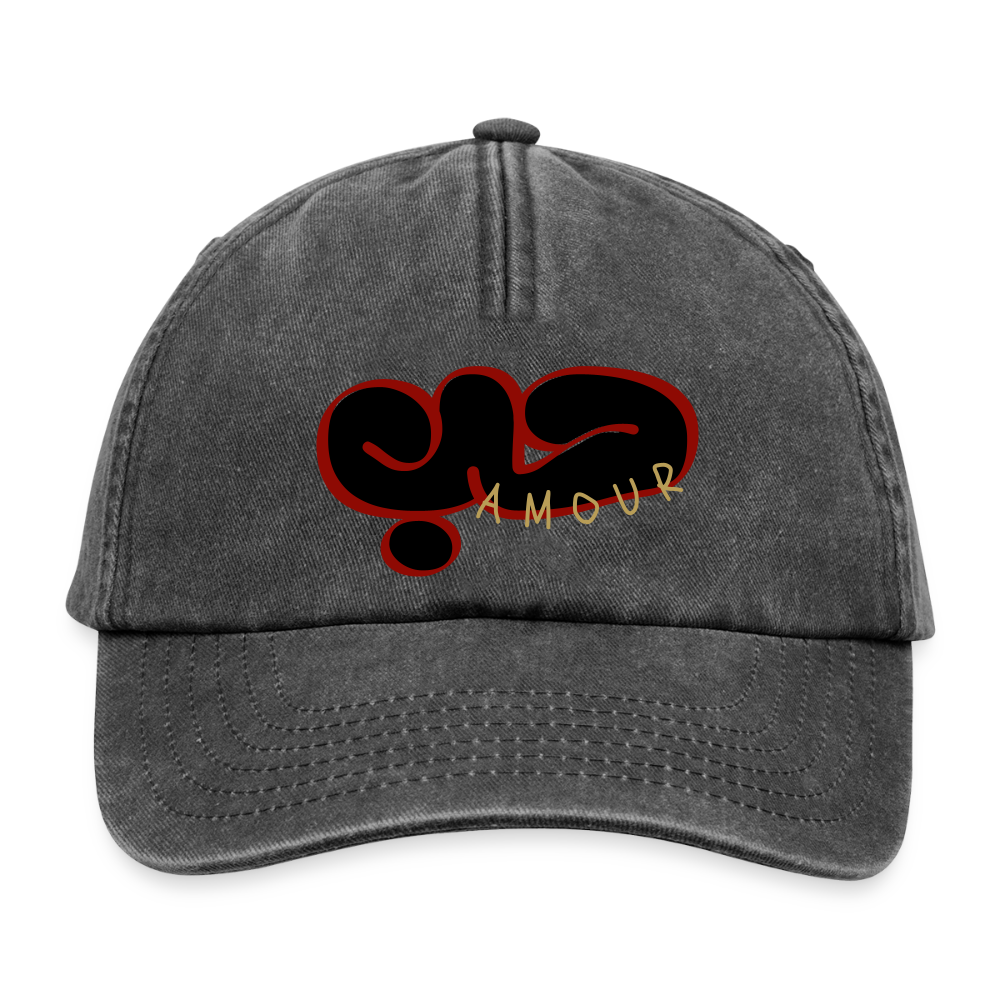 Casquette  - Amour - noir vintage