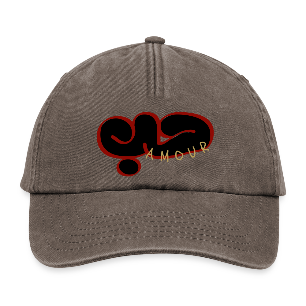 Casquette  - Amour - marron vintage