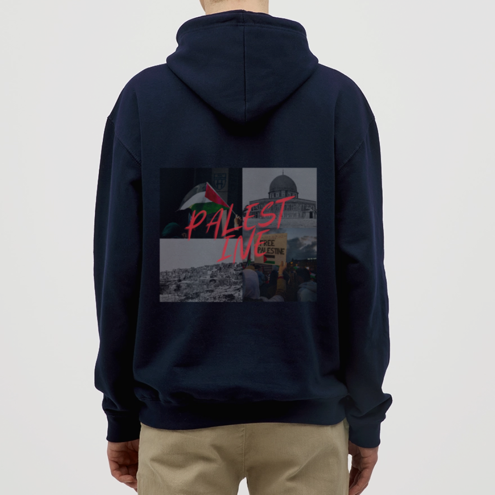Sweat-shirt à capuche unisexe - marine