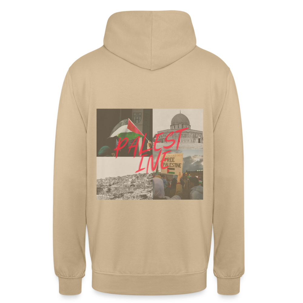 Sweat-shirt à capuche unisexe - beige