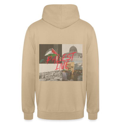 Sweat-shirt à capuche unisexe - beige