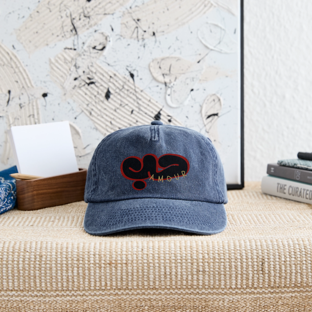 Casquette  - Amour - vintage bleu jeans