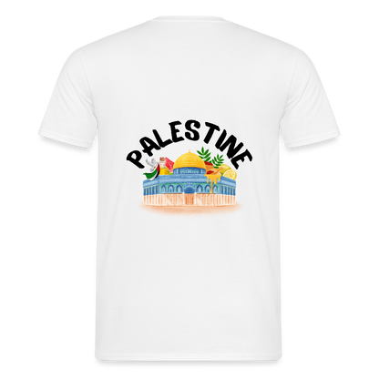 T-shirt Homme - PALESTINE - blanc