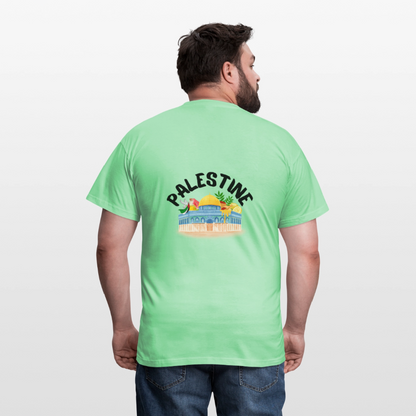 T-shirt Homme - PALESTINE - vert menthe