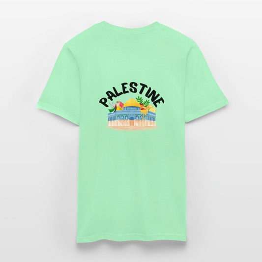 T-shirt Homme - PALESTINE - vert menthe