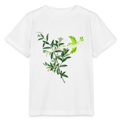 T-shirt bio Enfant - Oiseau - blanc