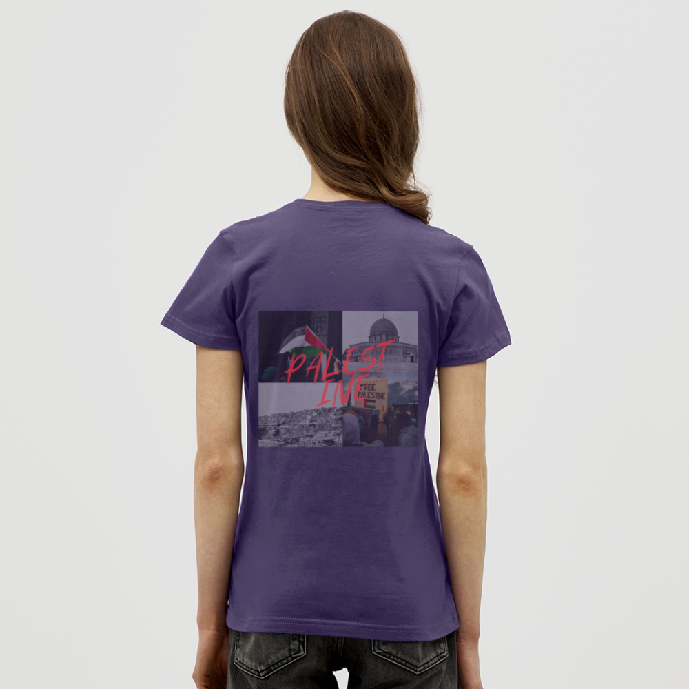 T-shirt Femme - violet foncé