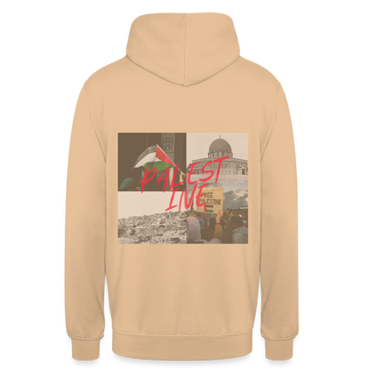 Sweat-shirt à capuche unisexe - pêche