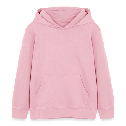 Sweat à capuche bio - rose pâle