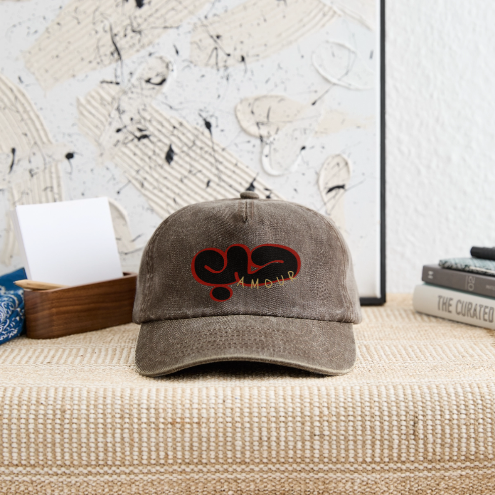 Casquette  - Amour - marron vintage