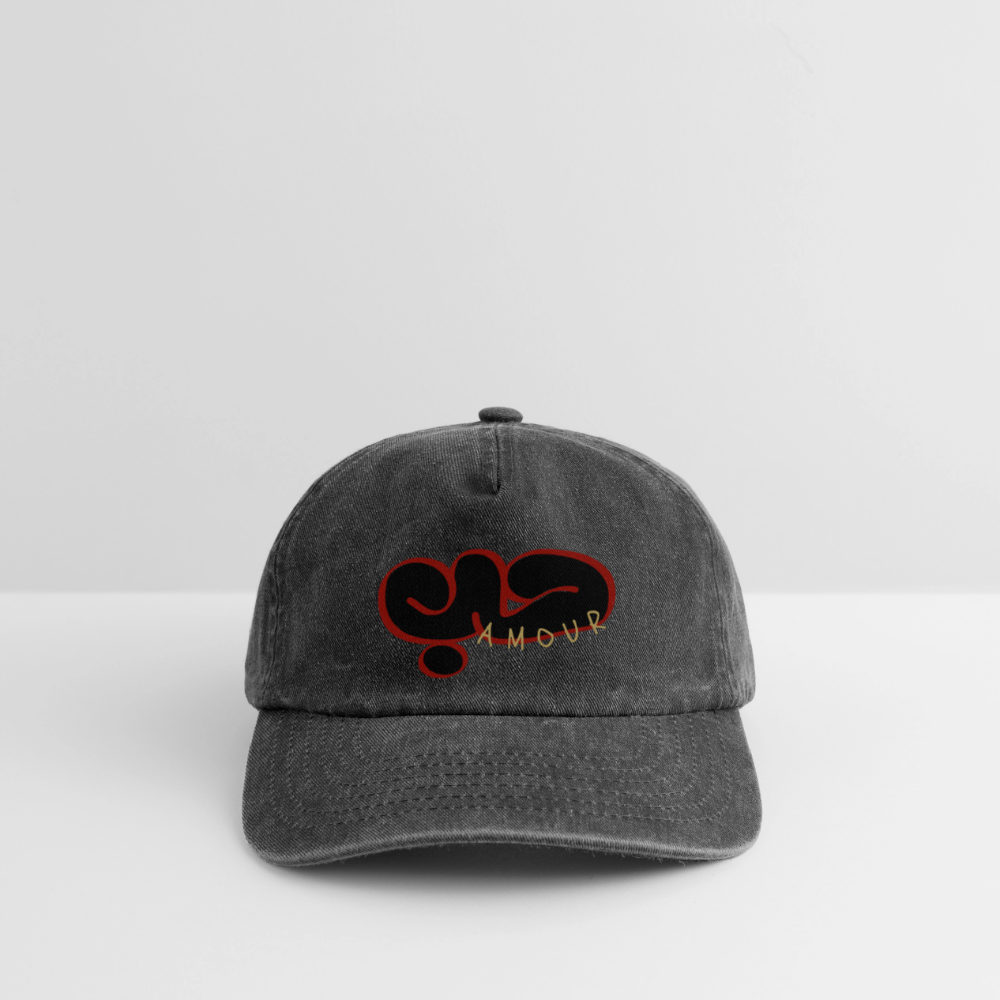 Casquette  - Amour - noir vintage