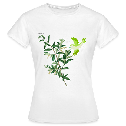 T-shirt Femme - Oiseau - blanc