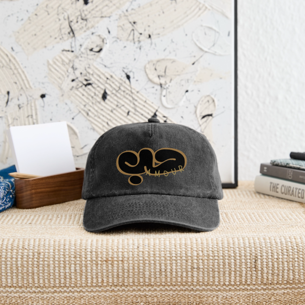 Casquette - Amour - noir vintage