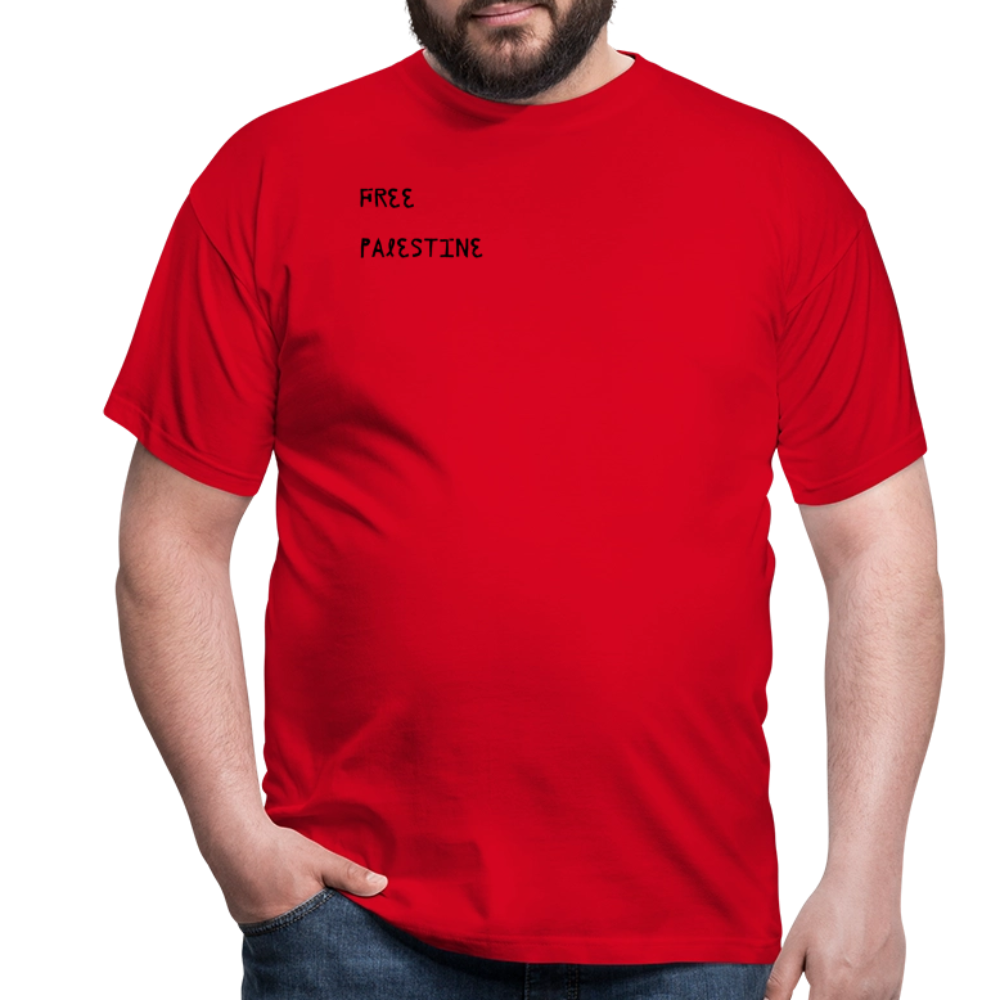 T-shirt Homme - PALESTINE - rouge