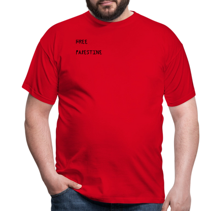 T-shirt Homme - PALESTINE - rouge