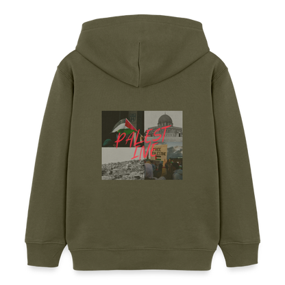Sweat à capuche bio - kaki